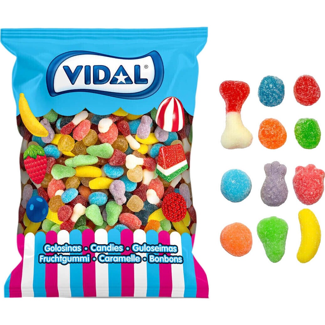 Sac assorti de bonbons gélifiés sucrés - Vidal - 1 kg