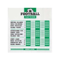 Serviettes Pari de Football 16,5 x 16,5 cm - 30 pcs.