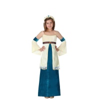 Costume de Dame Élégante Médiévale pour enfants