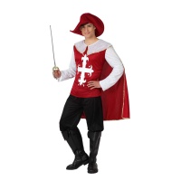 Déguisement de Mousquetaire rouge pour hommes