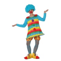 Déguisement de clown rayé pour filles