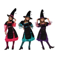 Costume de sorcière coloré pour enfants