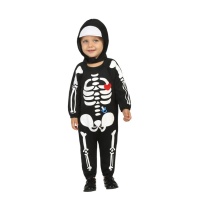 Costume de squelette avec tétine pour bébés