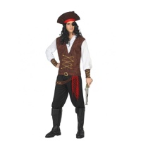 Costume de pirate pour homme avec pantalon