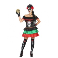 Costume de Catrina mexicaine pour adultes