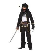 Costume de pirate noir pour hommes