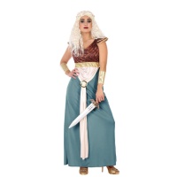 Costume de reine médiévale Daenerys pour femme