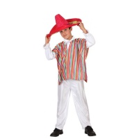 Costume mexicain à rayures pour enfants