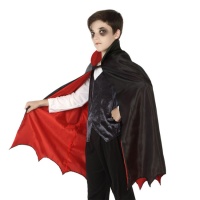 Cape de vampire réversible pour enfants - 66 cm