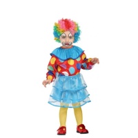 Costume de clown à pois pour bébé fille