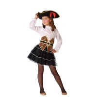 Costume de pirate noir pour filles