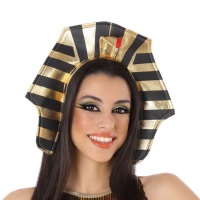 Bandeau égyptien avec coiffe de pharaon pour femmes - 29 x 29 cm