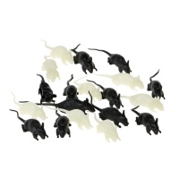 Rats noirs et fluorescents - 12 pcs.