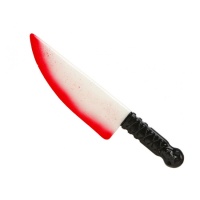 Couteau fluorescent avec sang - 41 cm