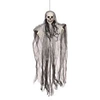 Pendentif squelette fantôme avec dreadlocks - 91 cm