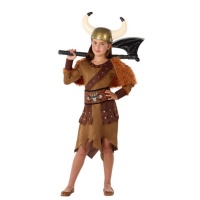 Costume de Viking nordique brun pour filles