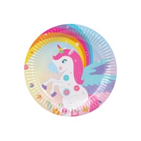 Assiettes Licorne 23 cm - 6 pcs.