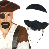 Bouc et moustache de pirate