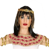 Bandeau avec pendentifs égyptiens dorés