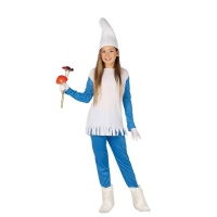 Costume de petit nain bleu pour filles
