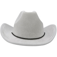 Chapeau de cow-boy blanc - 57 cm