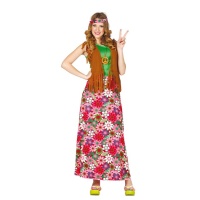 Costume de hippie à fleurs pour adultes