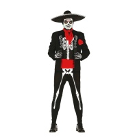 Costume de squelette Catrina pour hommes