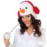 Bonnet bonhomme de neige 56 cm