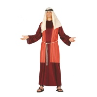 Costume hébreu avec foulard rouge pour adultes