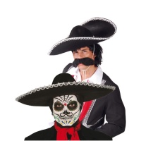 Sombrero mexicain noir - 55 cm
