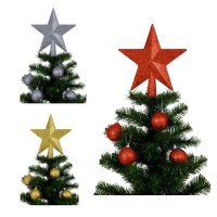Étoile pour l'arbre avec des boules de 20 cm