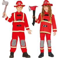 Costume de pompier avec chapeau pour enfants