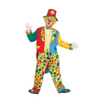 Costume de clown multicolore pour homme