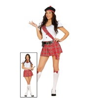 Costume écossais avec kilt pour femmes