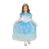 Costume de princesse de conte de fées bleu pour enfants