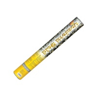 Canon à confettis dorés - 40 cm