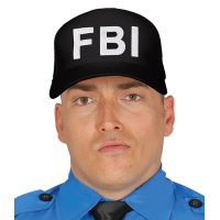 Casquette noire FBI - 62 cm