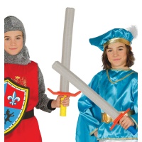 Épée médiévale en caoutchouc eva - 63 cm