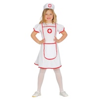 Costume d'infirmière avec bonnet pour filles