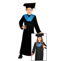 Costume de diplômé avec casquette et blouse pour enfants