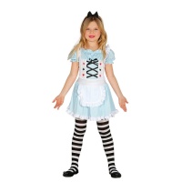 Costume d'Alice avec diadème pour filles