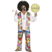 Costume de hippie avec imprimé pour hommes