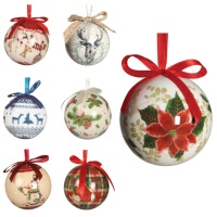 Boules de Noël 7,5 cm - 6 pcs.