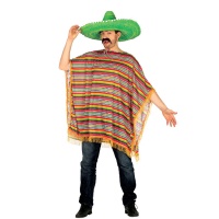 Poncho mexicain traditionnel pour hommes
