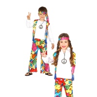 Costume hippie avec impression enfant