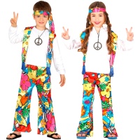 Costume hippie avec impression enfant