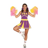 Costume de pom-pom girl d'université pour femmes