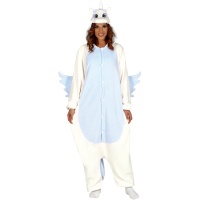 Costume de licorne bleue pour adultes