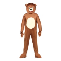 Costume d'ours avec tête pour adultes