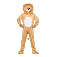 Costume de lion avec tête pour adulte